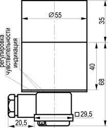 Габариты CSN HT5A5-32P-40-LZ